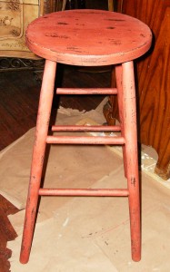 Stool after using CeCe Caldwell Sedona Red
